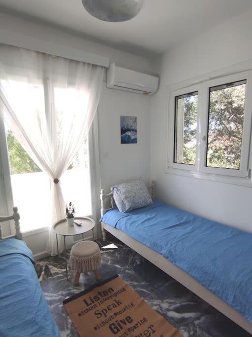White Villa In Olive Trees And Seaview To Panagia Almiropótamos エクステリア 写真