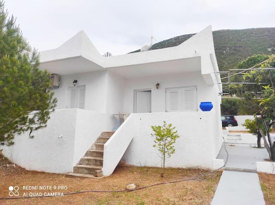 White Villa In Olive Trees And Seaview To Panagia Almiropótamos エクステリア 写真