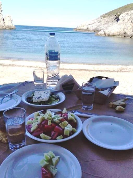 White Villa In Olive Trees And Seaview To Panagia Almiropótamos エクステリア 写真