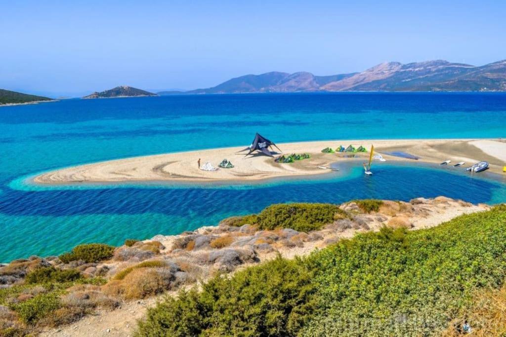 White Villa In Olive Trees And Seaview To Panagia Almiropótamos エクステリア 写真