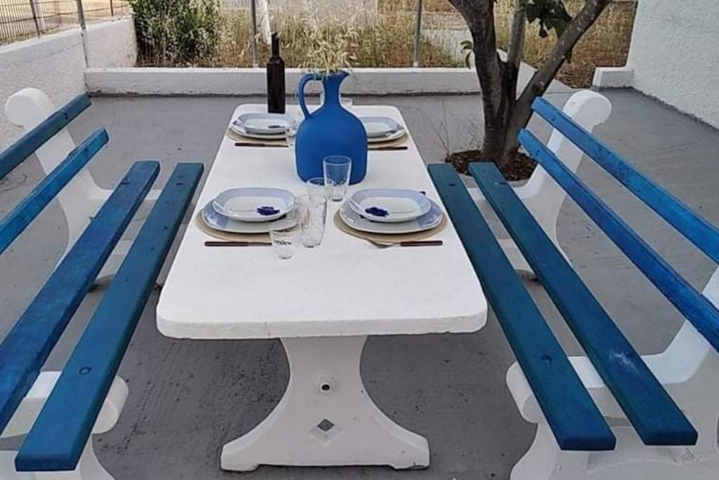 White Villa In Olive Trees And Seaview To Panagia Almiropótamos エクステリア 写真